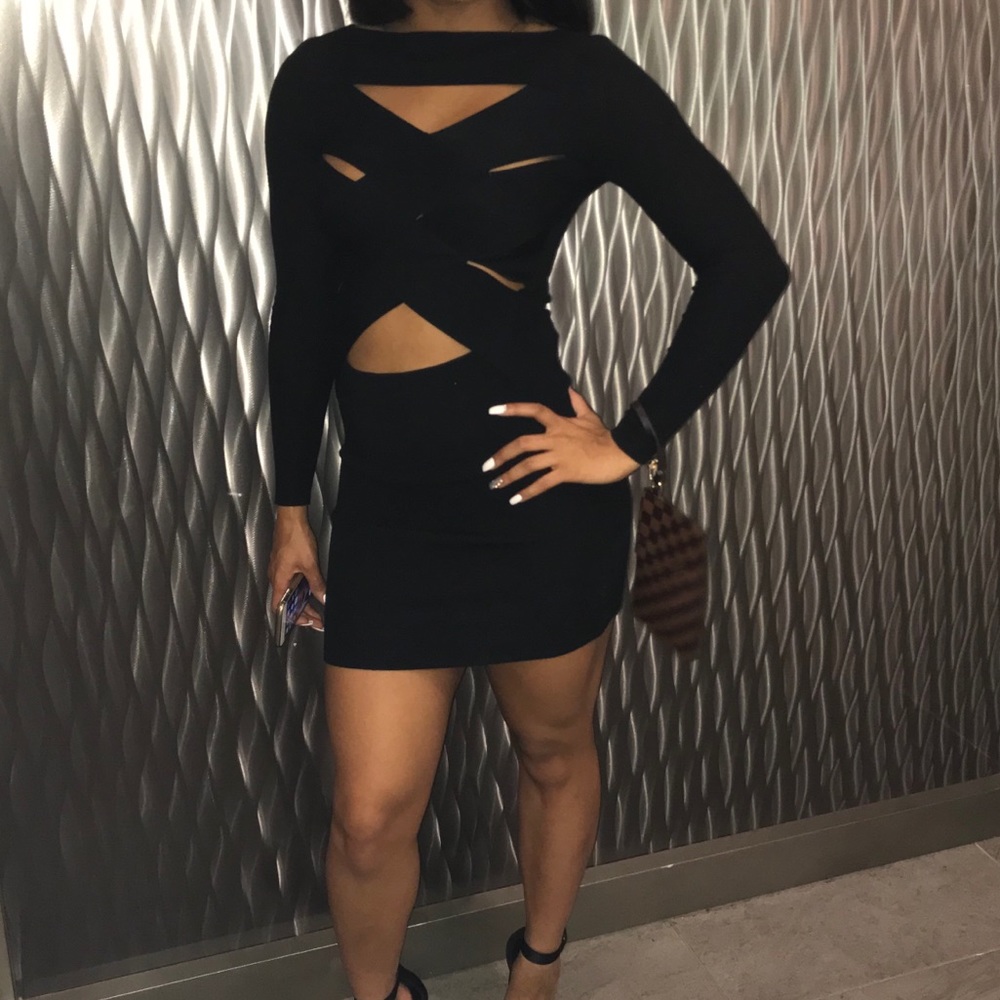 Black Peak A Boo Dress